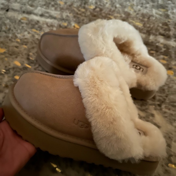UGG slide on platform slippers shoes womens 7 new - Picture 6 of 6